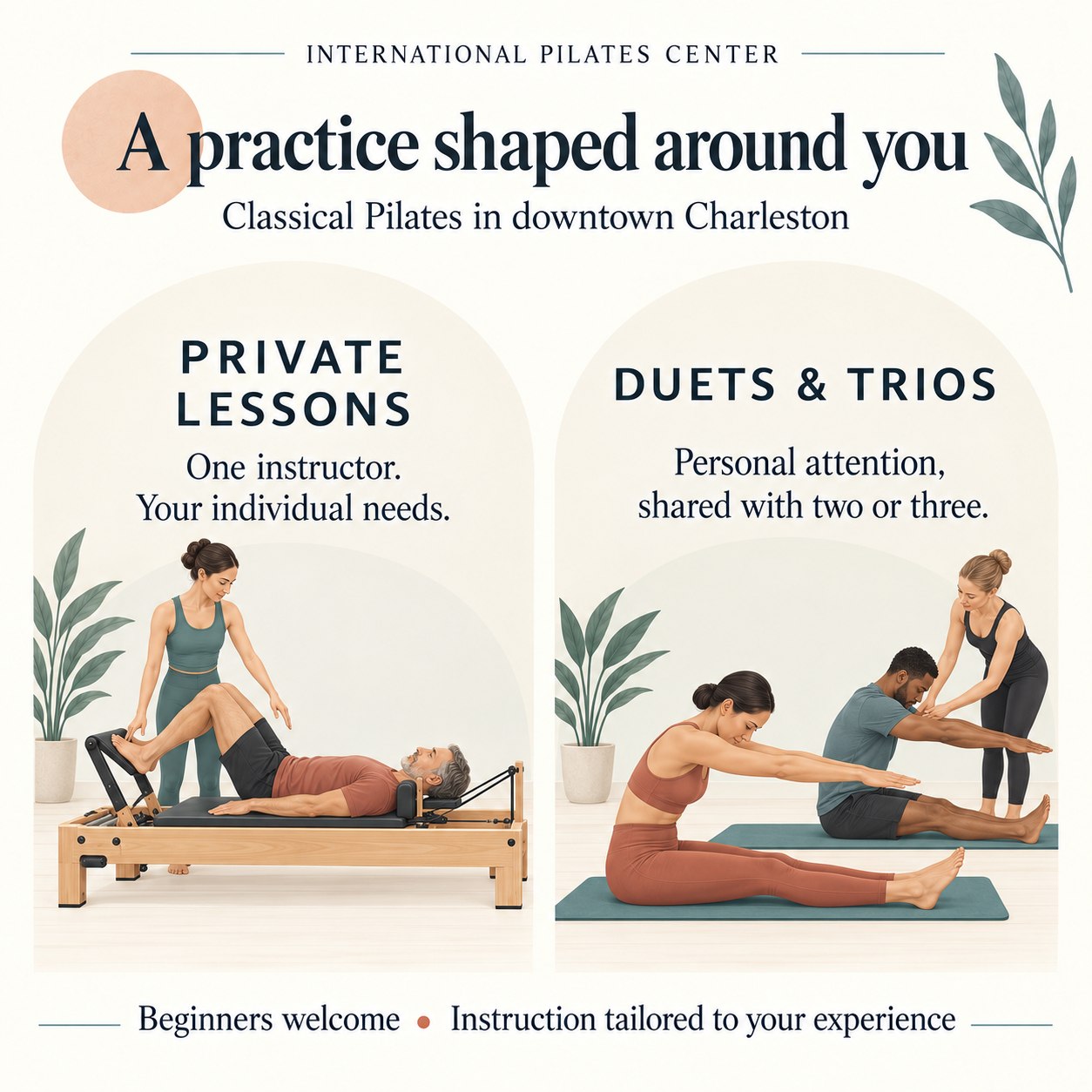 Illustrated guide to private lessons and tailored duet and trio lessons